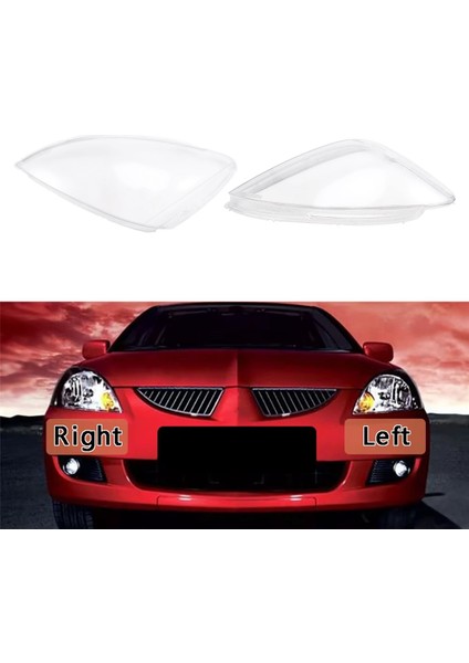 Mitsubishi Lancer (Denizaşırı Versiyon) Için Araba Far Kabuğu Far Kapağı Far Lens Far Maskesi (Denizaşırı Versiyon) 2003-2005 Sol (Yurt Dışından)