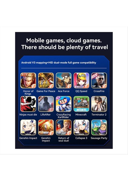 Switch/ps4 Android Ios Pc 400MAH Grıp B Için Çift Salon Somatik Makro Programlama Için D8 Pro Stretch Gamepad (Yurt Dışından)