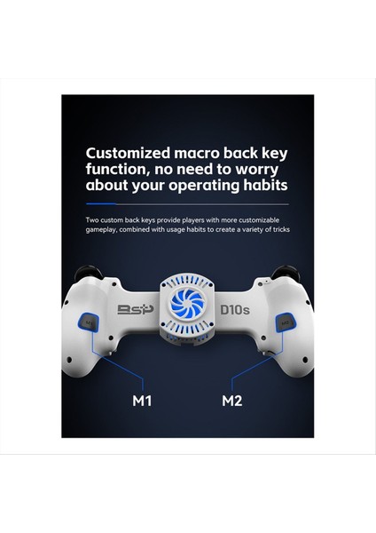 D10S Streç Soğutma Delta Ps4 Için Gamepad Android Ios Tablet Switchxbox 400MAH Akış Joystick White (Yurt Dışından) fırsatları