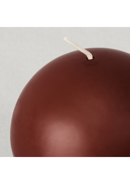 Basic Çap 8 cm Yuvarlak Mum Kahve fiyatları