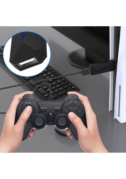 Ps5/ps4/ps3/nintendo Switch Bluetooth Denetleyicisi Gamepad Dongle Adaptör Için Kablosuz Alıcı USB Adaptörü (Yurt Dışından) fırsatları