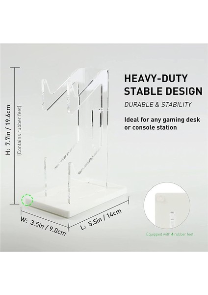 Switch Pro/xbox Serisi X/ps4 Joystick Raf Standı Için Çift Katmanlı Oyun Denetleyici Tutucu Akrilik Gamepad Ekran Desteği (Yurt Dışından) modelleri