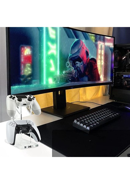 Switch Pro/xbox Serisi X/ps4 Joystick Raf Standı Için Çift Katmanlı Oyun Denetleyici Tutucu Akrilik Gamepad Ekran Desteği (Yurt Dışından) fırsatları