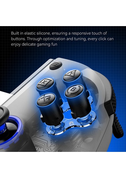 D11 Teleskopik Oyun Denetleyicisi Rgb Turbo/6 Eksenli Gyro/titreşim ile Android Ios Ps3 Ps4 Switch Black (Yurt Dışından)