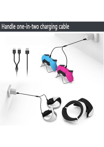 2 Arada 1 USB Şarj Kablosu Ps Vr2 Ps5 Tıpe C Tip-C Arayüz Şarj Kablosu Dayanıklı Kablo Taşınabilir Oyun Aksesuarları (Yurt Dışından) indirimleri