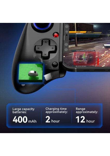 D11 Teleskopik Oyun Denetleyicisi Rgb Turbo/6 Eksenli Gyro/titreşim ile Android Ios Ps3 Ps4 Switch White (Yurt Dışından) indirimleri