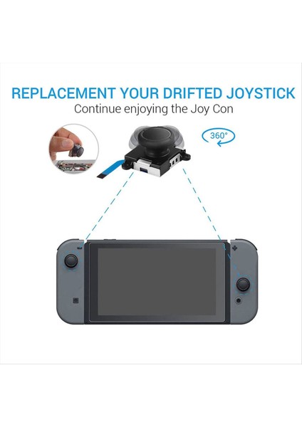 Joystick Yedek 4 Paket Değiştirme Joy-Con Denetleyici ve Anahtar Lite Için Yedek Joystick Analog Başparmak Çubuğu (Yurt Dışından) fiyatları
