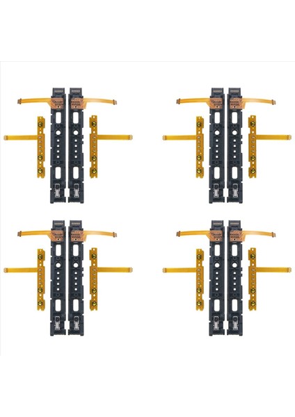 4x Yedek Lr Slayt Sol Sl Slide Ray ile Sl Sr Sr Flex Kablosu Nstend Swıtch Ns Joy-Con Joycon Contrerrer (Yurt Dışından)