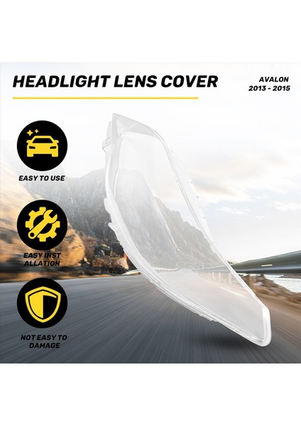 Far Kabuk Lambası Gölgesi Şeffaf Kapak Toyota Avalon Için Far Far Kapağı 2013 2014 2015 Sol (Yurt Dışından) fırsatları