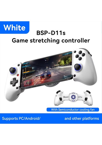 Yeni D11S Uzatılabilir Oyun Denetleyici Salonu Tetikleyici Bt 5 2 Soğutma Fanı/programlanabilir Arka Düğmeler Beyaz (Yurt Dışından) modelleri