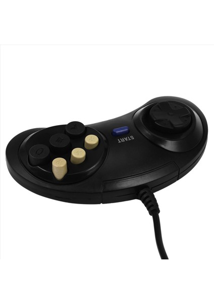 10X Klasik Retro 6 Düğmeler Kablolu Tutuklu Oyun Denetleyicisi Gamepad Joystick Joypad Sega Md2 Pc Mac Mega (Yurt Dışından) modelleri