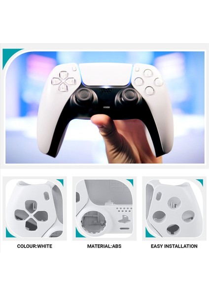 Ps5 BDM-010 Kontrolör Konut Kabuğu Oyunu Kontrolör Kabuk Kapağı Düğmeleri Beyaz (Yurt Dışından) fırsatları