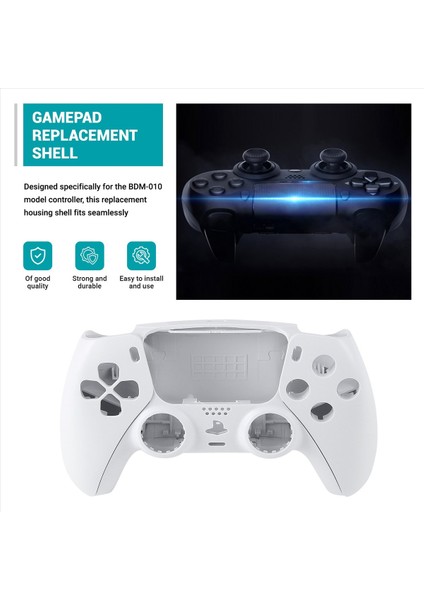 Ps5 BDM-010 Kontrolör Konut Kabuğu Oyunu Kontrolör Kabuk Kapağı Düğmeleri Beyaz (Yurt Dışından) indirimleri