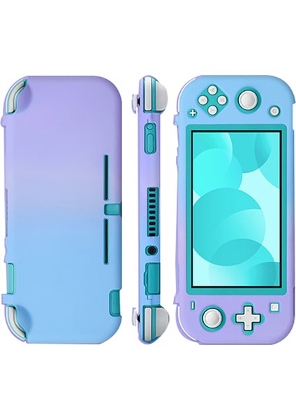 Nintendo Switch Için Lite Koruyucu Kılıf Kabuğu Renkli Sevimli Sert Back Cover Cilt Oyunu Konsol Aksesuarları Mor-Mavi (Yurt Dışından)
