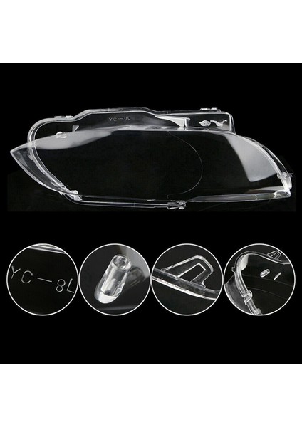 Sol Ön Far Lens Bmw 3 Serisi 2-Door E92 E93 M3 2006-2010 Kafa Işığı Şeffaf Kapak (Yurt Dışından)
