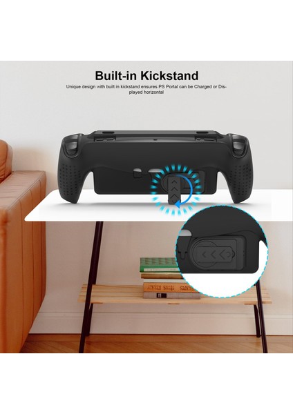 Ps5 Portal El Tipi Tpu Kılıfı Için Katlanabilir Standı Ps5 Oyunu El Taşına Taşıyan Şok Geçirmez Çok Fonksiyonlu Koruyucu Kılıf Siyah (Yurt Dışından)