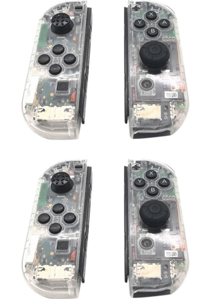 Nintend Switch Ns Kontrolör Joy-Con Için 2x Konut Kabuğu Şeffaf Kasa Kapağı (Yurt Dışından)