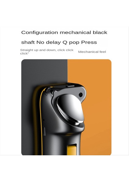 Pubg Oyun Denetleyicisi Için Ipad Oyunu Tetikleyicisi Altı Parmak L1 R1 Alaşım Anahtar Düğmesi Android Gamepad Joystick (Sarı) (Yurt Dışından) fırsatları