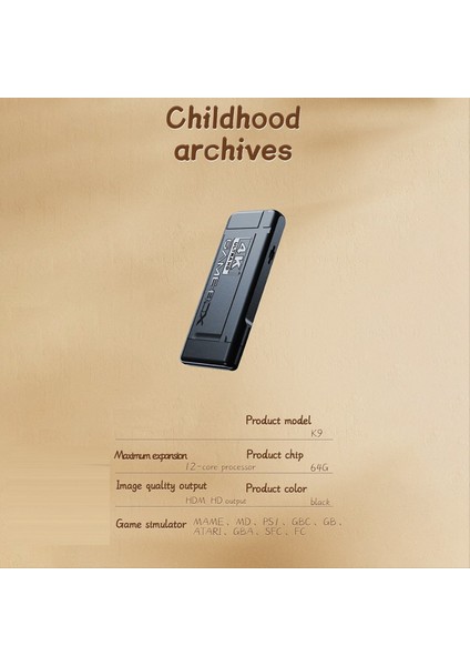 K9 4K Oyun Stick Tv Video Oyunu Konsolu 64G 15000+OYUNLAR 2 4g Kablosuz Denetleyici Ps1 GB Gba Simülatörü Için Çift Oyuncu (Yurt Dışından) fırsatları