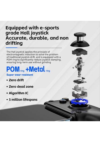 D10 Delta Ps4 Için Streç Gamepad Android Ios Tablet Switchxbox 400MAH Çok Fonksiyonlu Akış Joystick Black (Yurt Dışından) indirimleri