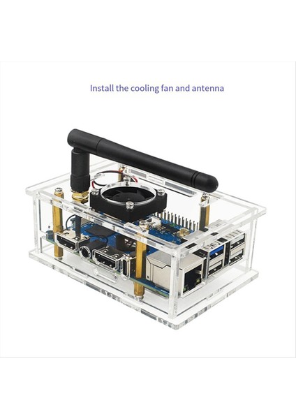 Orangepi 5pro Akrilik Kılıfı Için Orangepi 5 Pro Soğutma Fanı Anten Ara Acrililik Kılıf A (Yurt Dışından) fırsatları