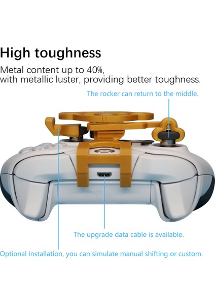 Xbox One x S Elite 3D Baskılı Aksesuarlar Için Oyun Yarış Tekerlek Mini Direksiyon Oyunu Denetleyicisi (Yurt Dışından) modelleri