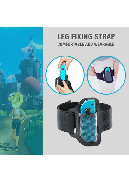 6x Switch Bacak Kayışları Halkası Fit Macera Bacak Ayarlanabilir Elastik Spor Kayışları Nintendo Switch Için Macera (Yurt Dışından) indirimleri