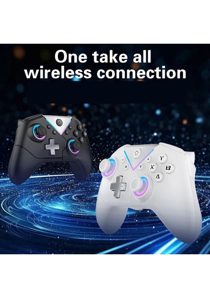 Uyandırma Makro Programlanabilir Kablosuz Bluetooth Denetleyicisi ile Altı Eksenli Oyun Konsolu Switch Siyah Için Oyun Denetleyicisi (Yurt Dışından) indirimleri