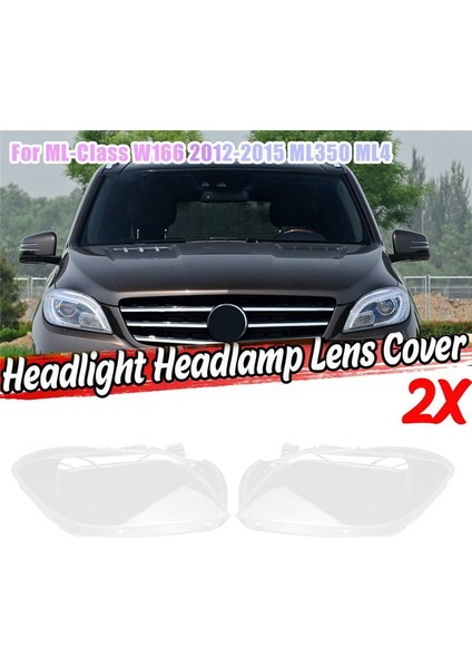 Mercedes-Benz ml Sınıfı W166 12-15 Için Sol Taraf Ön Far Kapağı Lens Kafası Işık Lambası Kabuğu Abajur (Yurt Dışından) fiyatları