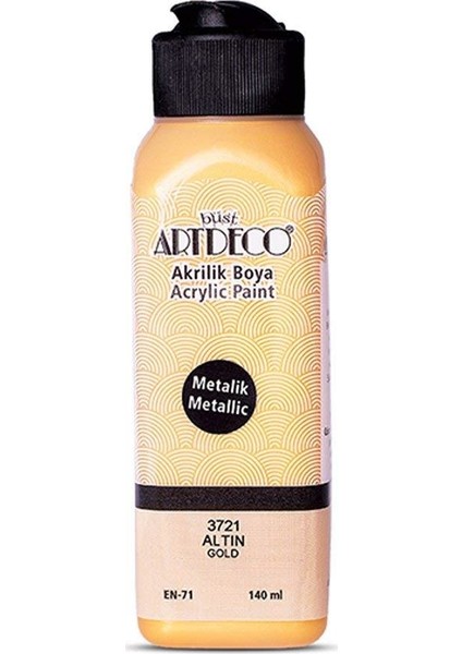 Akrilik Boya 140ml Metalik Altın 3721