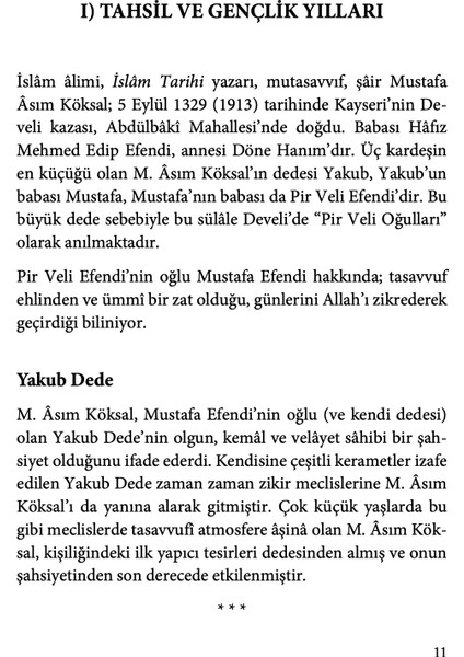 Mustafa Asım Köksal - Asım Cüneyd Köksal indirimleri