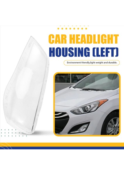 Far Lens Araba Far Far Kapağı Cam Yedek Ön Abajur Hyundai Elantra Için 2011 - 2014 Sol (Yurt Dışından) fırsatları