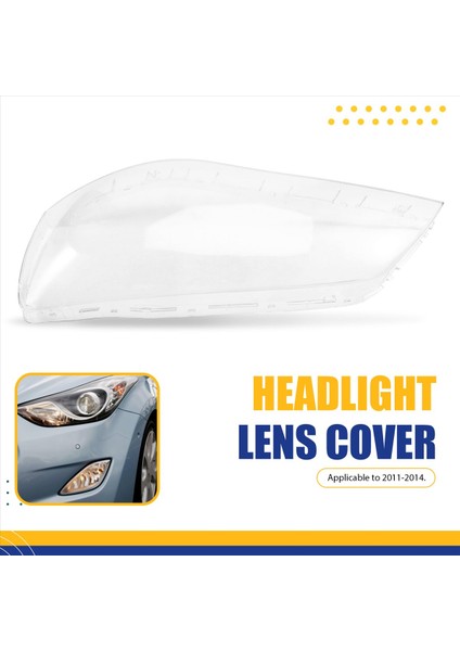 Far Lens Araba Far Far Kapağı Cam Yedek Ön Abajur Hyundai Elantra Için 2011 - 2014 Sol (Yurt Dışından) indirimleri