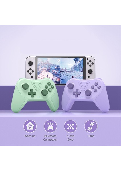 Easysmx T37 Kablosuz Gamepad Nintendo Switch Için Bluetooth Oyun Denetleyicisi Pc Steam Güverte 6 Eksen Girro Hareket Kontrolü (Yurt Dışından) modelleri