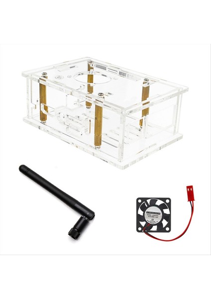 Orangepi Için 5pro Akrilik Kılıfı Için Orangepi 5 Pro Soğutma Fanı Anten Balı Şeffaf Akrilik Kılıf B (Yurt Dışından) indirimleri