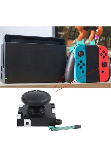 4x 3D Analog Joystick Başparmak Nintendo Switch Joy Con Denetleyicisi Için Sensör Değiştirmeleri (Yurt Dışından) modelleri