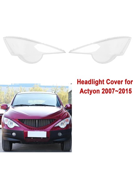 Sağ Ön Far Kapağı Lens Lambası Kabuk Maskesi Ssangyong Actyon Için Abajur 07-11 Kafa Işık Lambası Cam Konuk Kılıf (Yurt Dışından) fiyatları