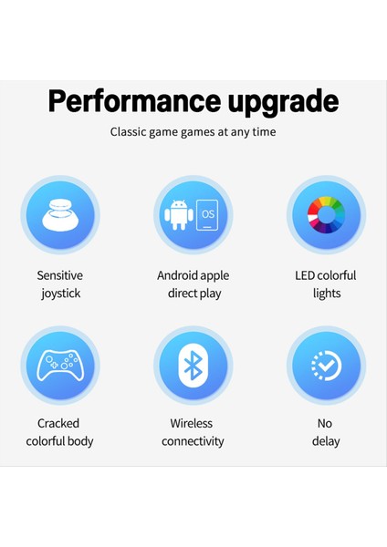 NS21 Kablosuz Oyun Konsolu+Switch/ps3/ps4/android/ios 6 Eksenli Girro Joystick Çift Motor Bluetooth Gamepad A (Yurt Dışından)