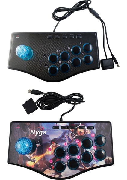 2pcs Retro Arcade Oyunu Rocker Denetleyicisi USB Ps2/ps3/pc/android Için Joystick - No A &amp No B (Yurt Dışından)