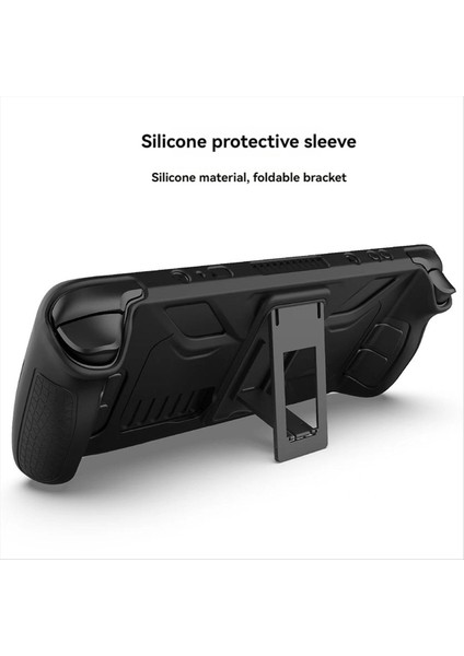 Steam Güverte Koruyucu Koruyucu Vaka-Anti-Fall Anti-Slip Yumuşak Silikon Kapak+Katlanır Stand Oyunu Konsol Aksesuarları Sarı (Yurt Dışından) modelleri