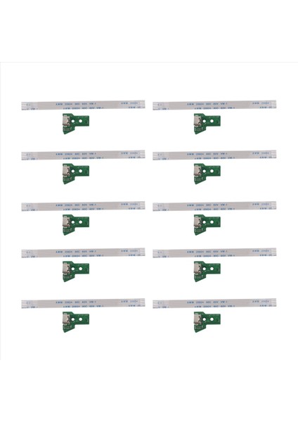 Sony Ps4 Kontrolör Için 10X USB Şarj Portu Soket Kartı JDS-055 5 V5 12 Pin Kablo (Yurt Dışından)