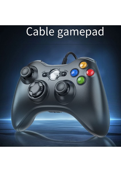 USB Wired Game Pad Joypad Gamepad Denetleyicisi Oyun Sistemi Için Kulaklık Deliği ile Pc/ XBOX360 A (Yurt Dışından) fırsatları