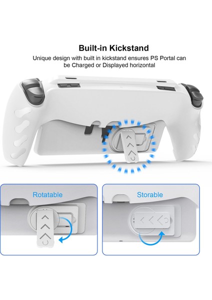 Ps5 Portal El Tipi Tpu Kapalı Kasa Için Katlanabilir Standı Ps5 Oyun El Tipi Slam Geçirmez Koruyucu Kasa Beyaz (Yurt Dışından) fiyatları
