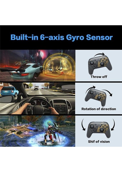 Nintendo Switch Pro Gamepad Joystick Için Kablosuz Bluetooth Denetleyici Nfc (B) (Yurt Dışından) modelleri