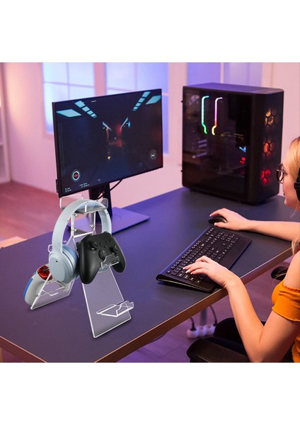 Anahtar Denetleyici Masaüstü Stand Kulaklık Depolama Rafı Çok Fonksiyonlu Aksesuar Rafı (Yurt Dışından) fırsatları