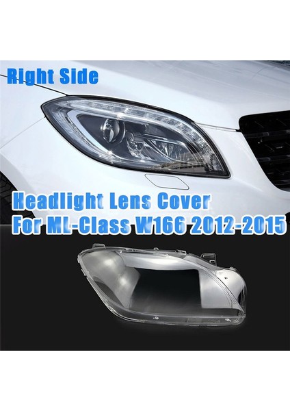 Mercedes-Benz ml Sınıfı W166 12-15 Için Sağ Taraf Ön Far Kapağı Lens Kafası Işık Lambası Kabuğu Abajur (Yurt Dışından) modelleri