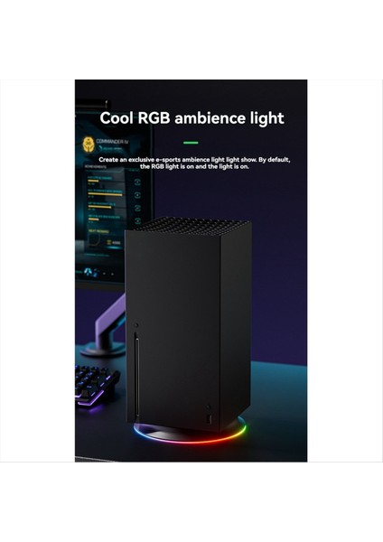 Xbox Serisi x Console Dik Standı Için Soğutma Dock Xbox Serisi x Oyun Aksesuarları Için Rgb Light USB Arabirim (Yurt Dışından) indirimleri