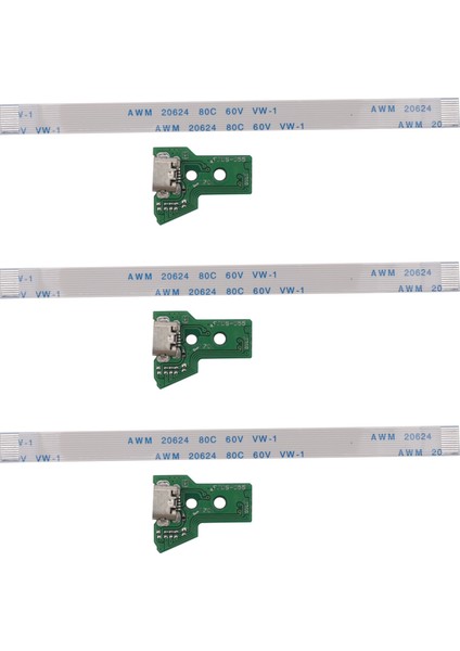 Sony Ps4 Kontrolör Için 3x USB Şarj Portu Soket Kartı JDS-055 5 V5 12 Pin Kablo (Yurt Dışından)