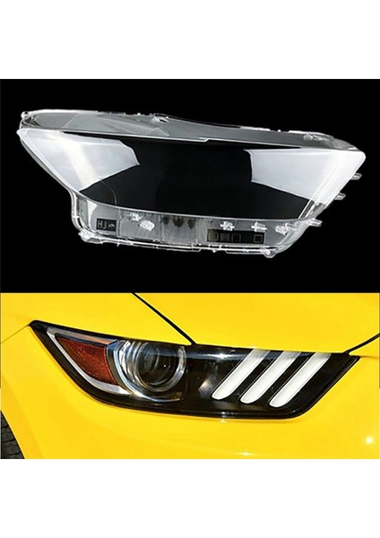 Sağ Kafa Işık Lambası Lens Muhafaza Far Far Lambası Kabuğu Ford Mustang 2014-2017 Ön Abajur Kafa Işık Lambası Kapağı (Yurt Dışından) indirimleri