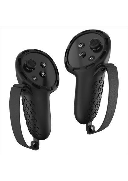 El Denetleyicisi Silikon Kabulleri Kapak Koruyucu Sleeve Kontrolör Meta Quest 3 Vr Aksesuarları Için El Kayışları (Yurt Dışından)